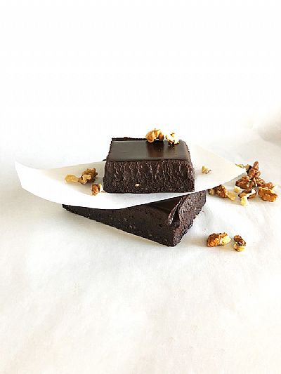 Brownie καρύδι, χωρίς ζάχαρη, vegan