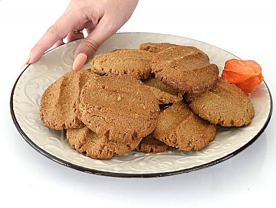Cookies με αλεύρι ζέας χωρίς προσθήκη ζάχαρης