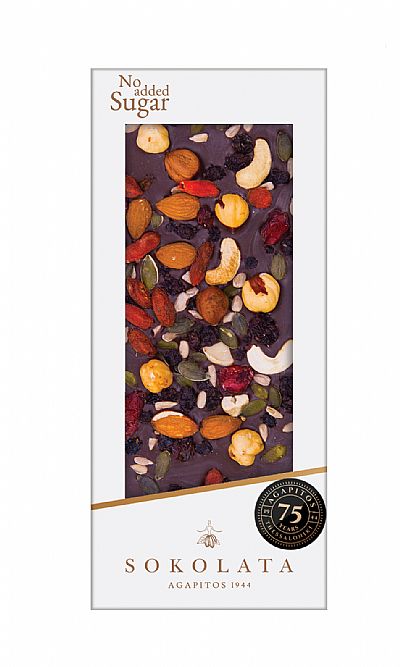 Σοκολάτα υγείας nut mix χωρίς ζάχαρη 100gr 