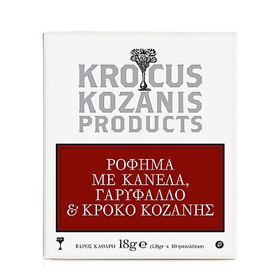  Ρόφημα με Κανέλα, Γαρύφαλλο & Κρόκο Κοζάνης 10x1,8gr