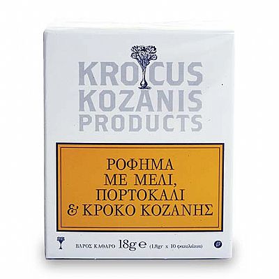  Ρόφημα Με Μέλι, Πορτοκάλι & Κρόκο Κοζάνης 10x1,8gr 