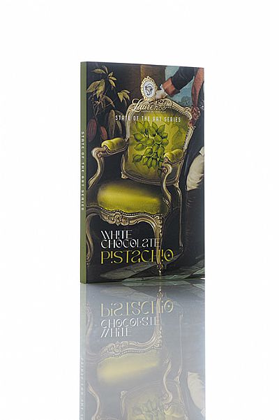 Λευκή σοκολάτα με φιστίκι Αιγίνης 