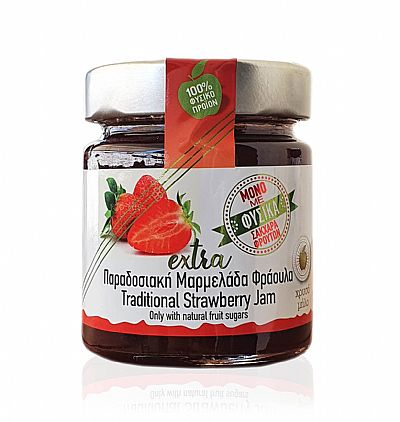 Μαρμελάδα Πηλίου Χωρίς Ζάχαρη 250gr Φράουλα